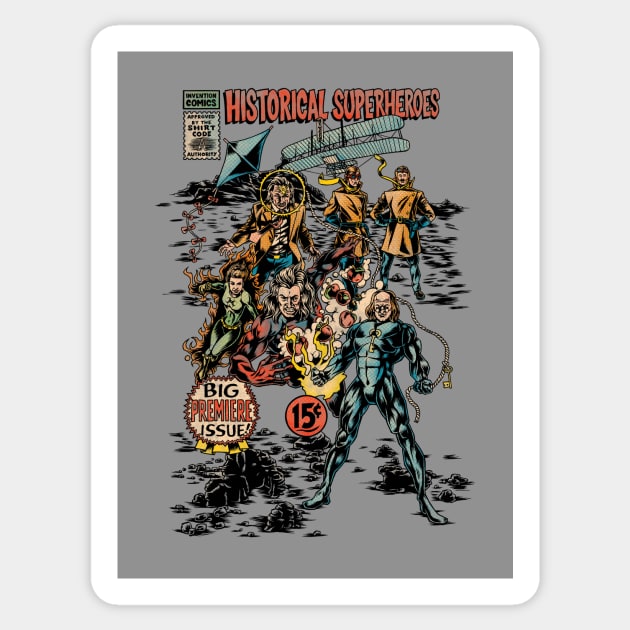 Historical Superheroes Sticker by Made With Awesome